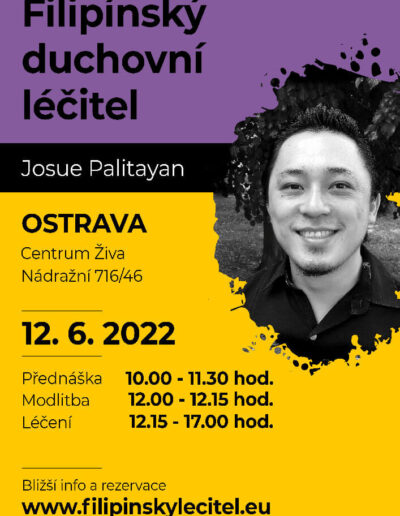 12.6.2022 Ostrava - pozvánka na filipínské duchovní léčení