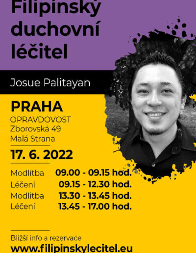 17.6.2022 Praha - pozvánka na filipínské duchovní léčení