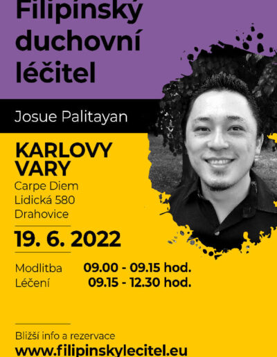 19.6.2022 Karlovy Vary - pozvánka na filipínské duchovní léčení