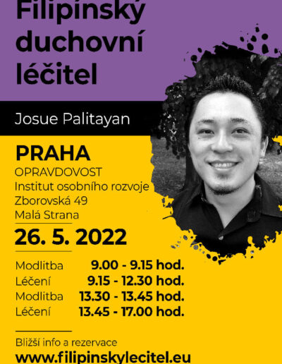 26.5.2022 Praha - pozvánka na filipínské duchovní léčení