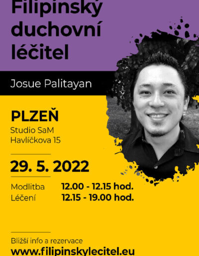 29.5.2022 Plzeň - pozvánka na filipínské duchovní léčení