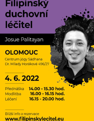 4.6.2022 Olomouc - pozvánka na filipínské duchovní léčení
