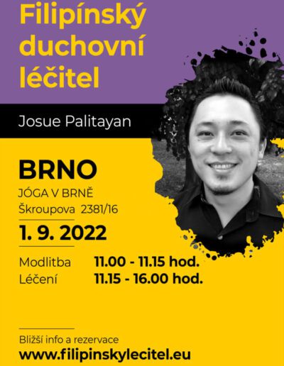 1.9.2022 Brno - pozvánka na filipínské duchovní léčení