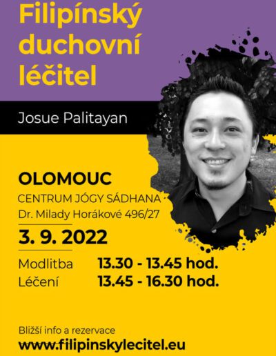 3.9.2022 Olomouc - pozvánka na filipínské duchovní léčení