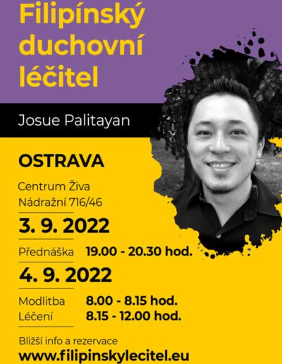 4.9.2022 Ostrava - pozvánka na filipínské duchovní léčení