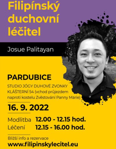 16.9.2022 Pardubice - pozvánka na filipínské duchovní léčení