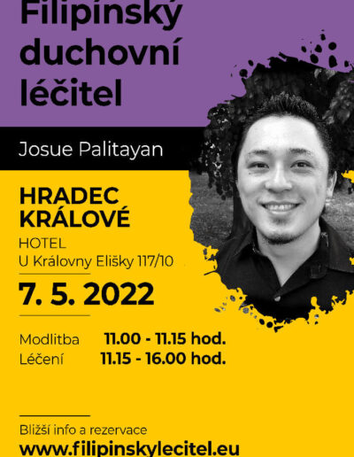 7.5.2022 Hradec Králové - pozvánka na filipínské duchovní léčení