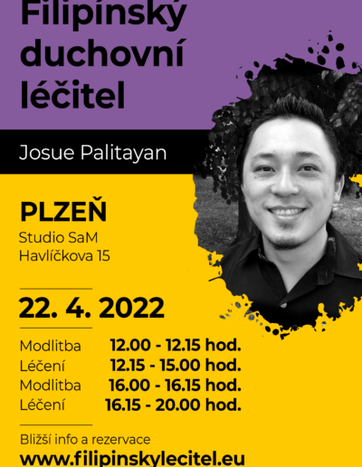 22.4.2022 Plzeň - STUDIO SAMA - pozvánka na filipínské duchovní léčení