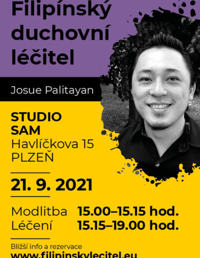 21.9.2021 Plzeň - pozvánka na filipínské duchovní léčení